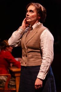 Cassi Q Kohl in The Hello Girls at Taproot Theatre. Photo by John Ulman.