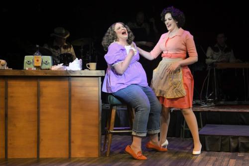 L to R: Kate Jaeger and Cayman Ilika in Always... Patsy Cline. Photo from the 2022 Center REP production, used with permission by photographer Alessandra Mello.