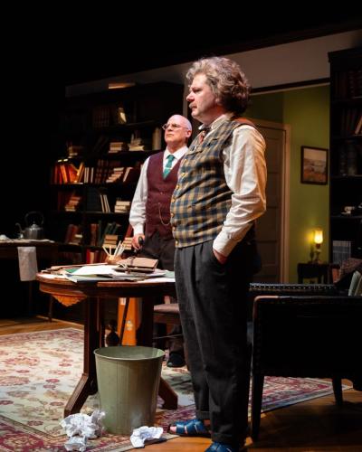 Andrew Litzky and Mark Emerson in My Lord, What a Night at Taproot Theatre. Photo by Robert Wade.