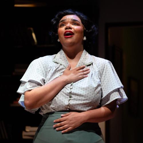 Kataka Corn as Marian Anderson in My Lord, What a Night at Taproot Theatre. Photo by Robert Wade.